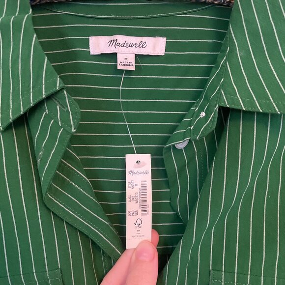 Madewell Tops - NWT Straight-Hem Shirt in Poplin